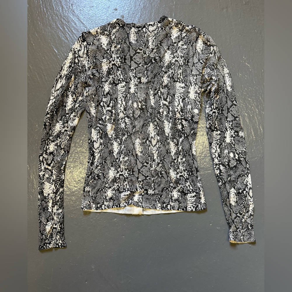 Cache Snake Skin Pattern Cardigan - image 2